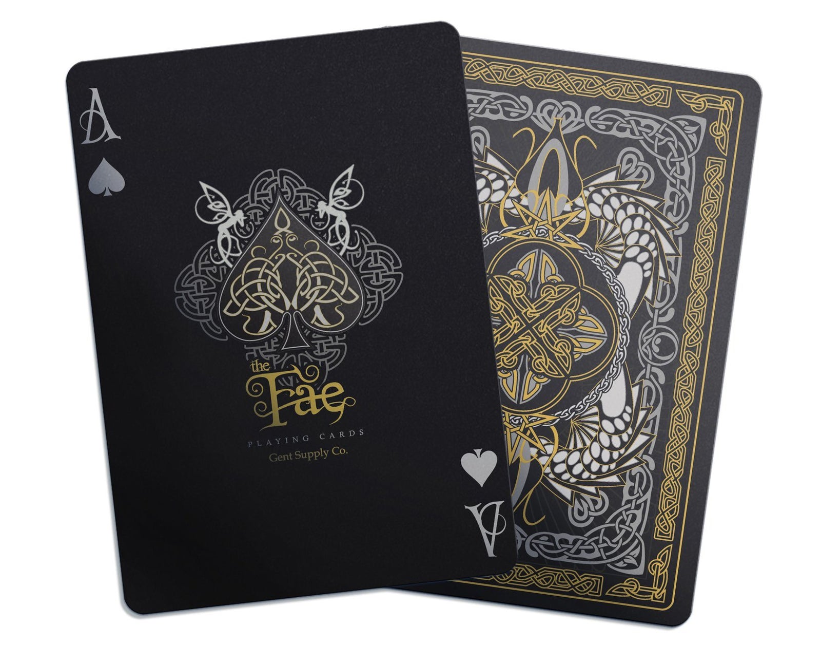 Creatures of The Fae Playing Cards Black, Gold & Silver Edition Gent Supply Co.