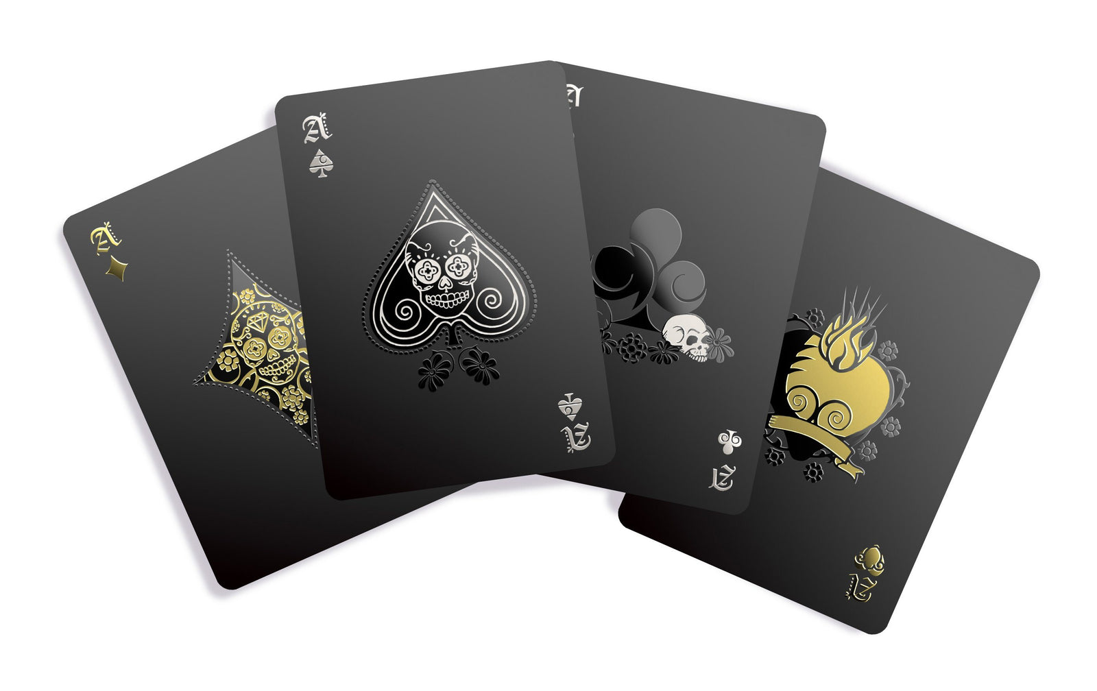 Day of The Dead Playing Cards - Gold, Silver & Black Edition Gent Supply Co.