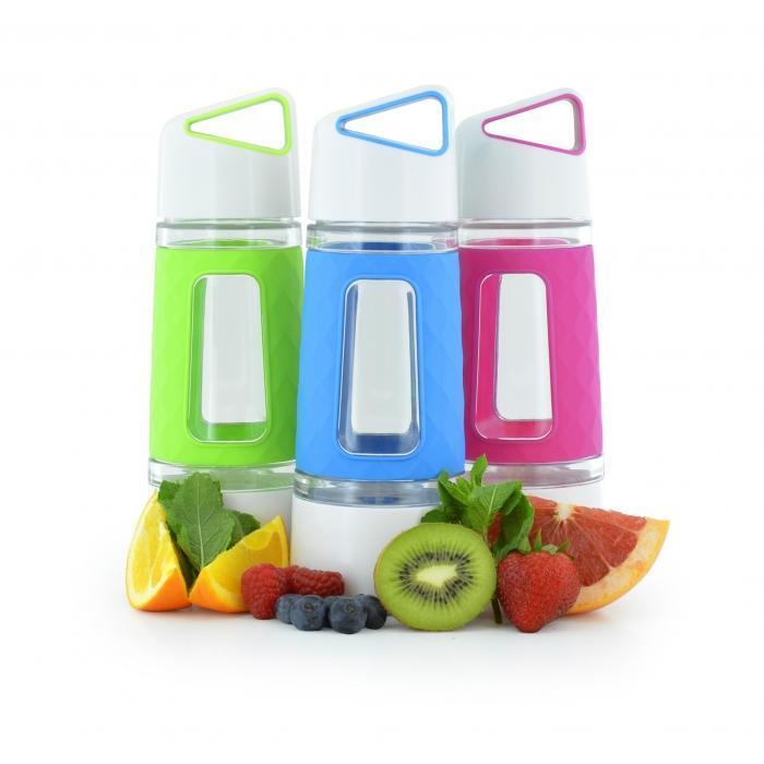 Fruit Infuser Water Bottle Gent Supply Co. Pink