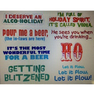 Holiday Drink Decals DCI 