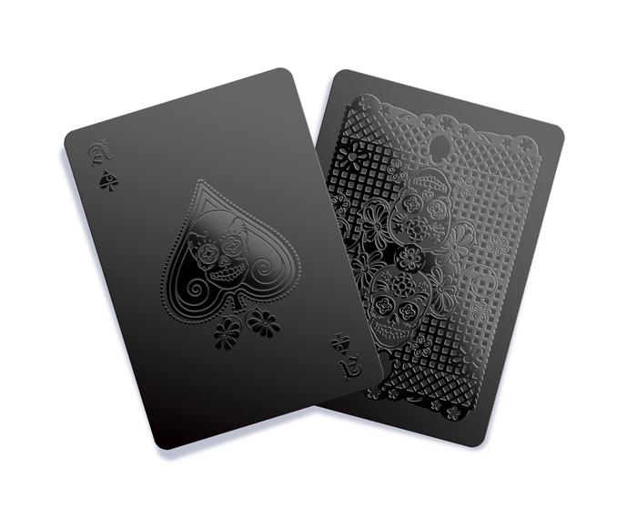 Monochromatic Black Playing Cards Gent Supply Co.