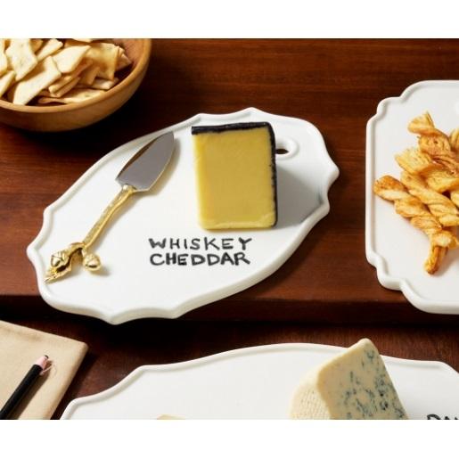 Oval Cheese Plate with Erasable Pencil Gent Supply Co. 