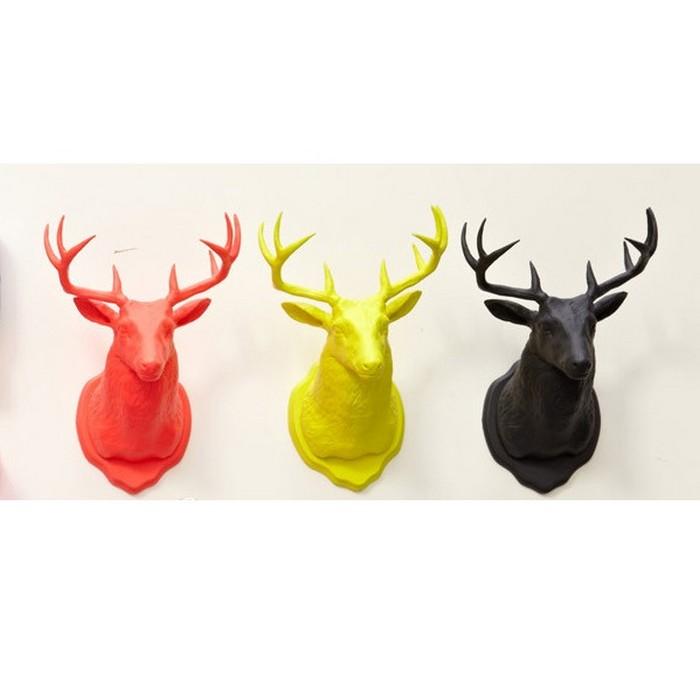 Taxidermy Deer Magnet and Hook - Neon Green fctry