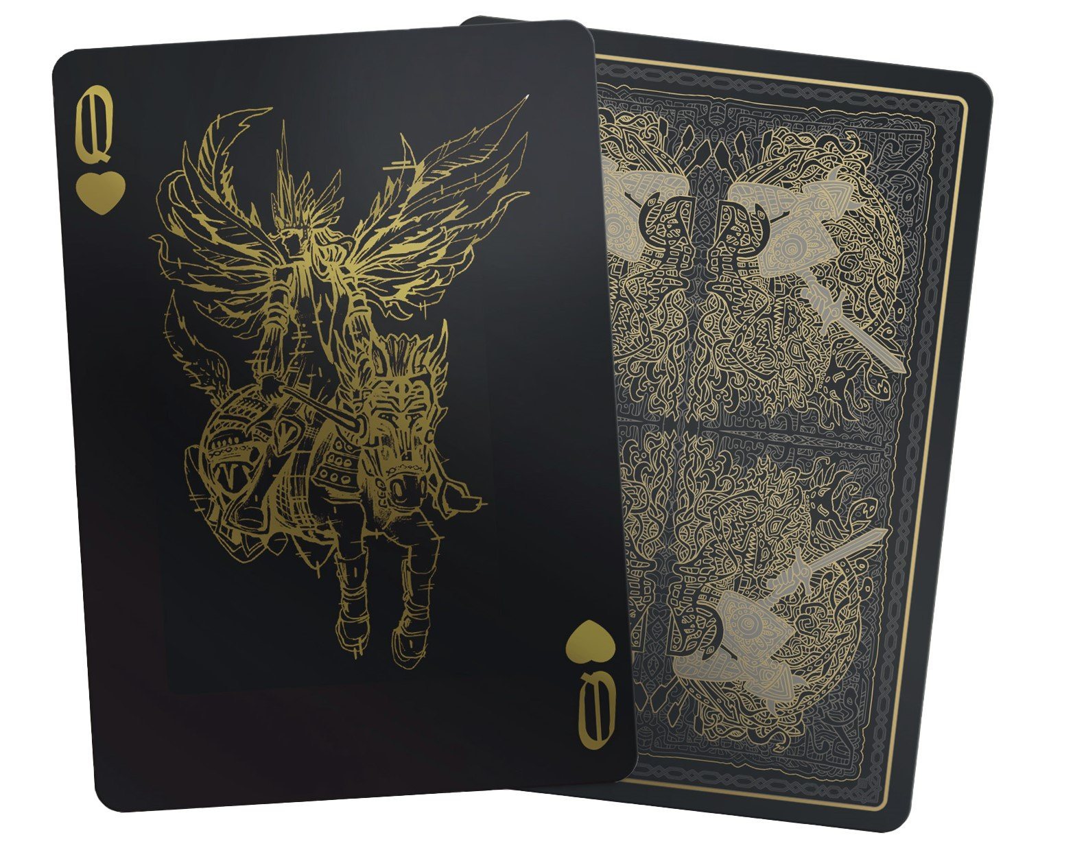 Valkyrie Playing Cards Black, Gold & Silver Edition Gent Supply Co.
