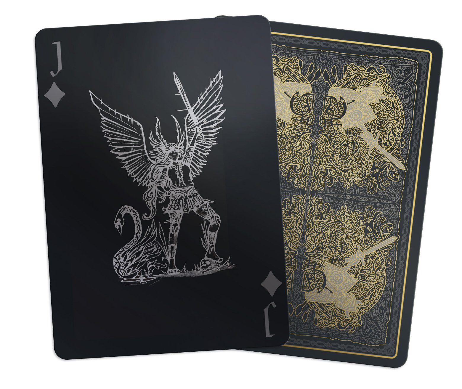 Valkyrie Playing Cards Black, Gold & Silver Edition Gent Supply Co.