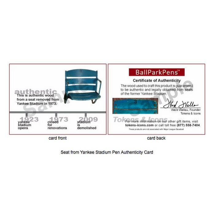 Authentic Color Top Baseball Stadium Pens Tokens & Icons 