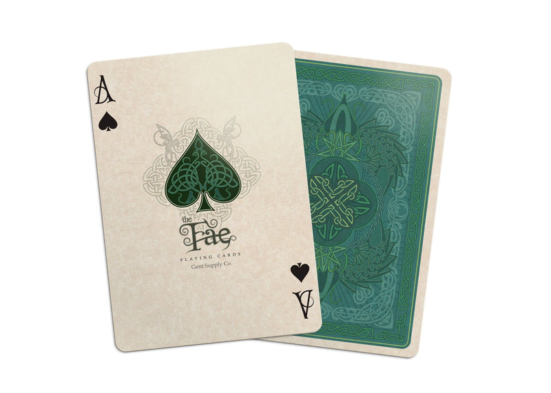 thumbnail: Gent Supply Speelkaarten Creatures Of The FAE - Groen, Magische Fairy Kaartenset