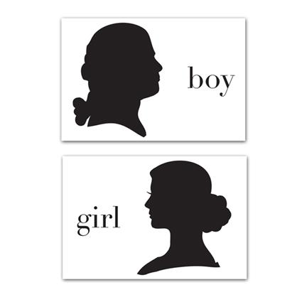 Boy and Girl Paper Placemat Pad Gent Supply Co. 