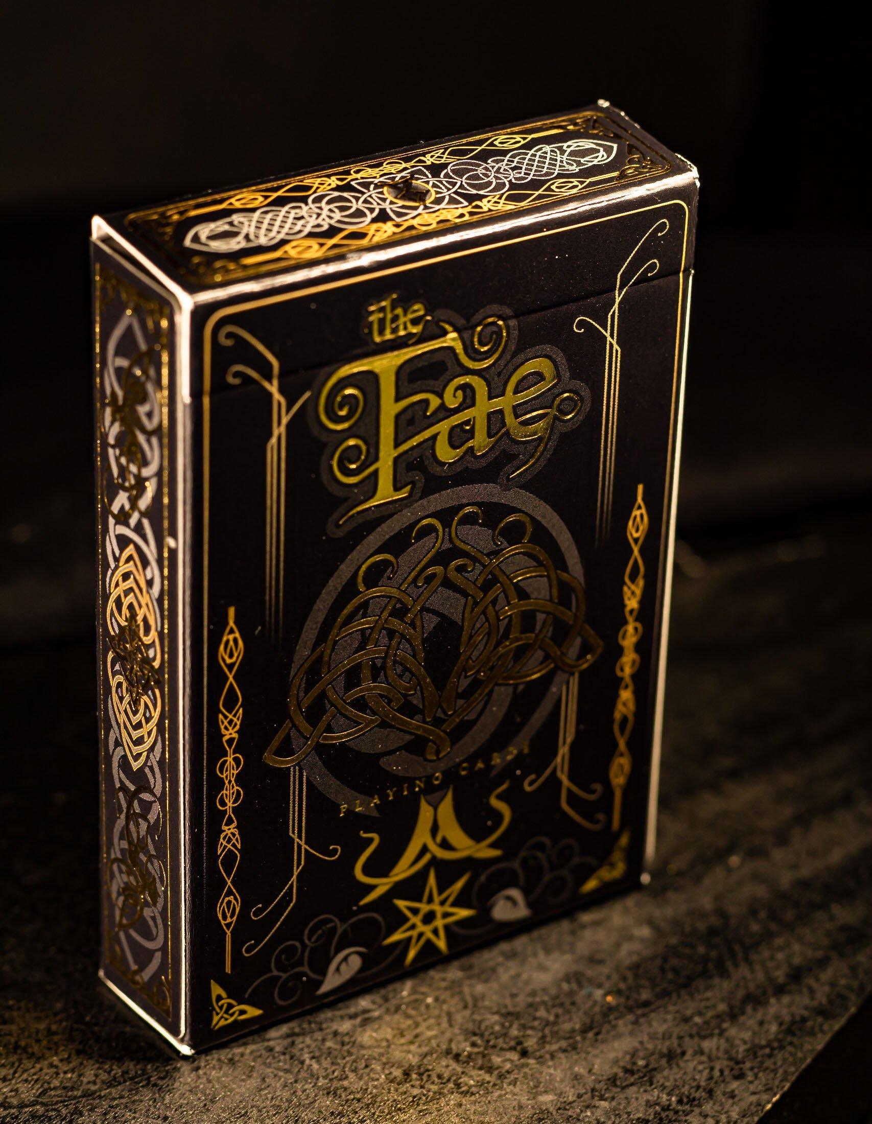 Creatures of The Fae Playing Cards Black, Gold  Silver Edition Gent  Supply Co.