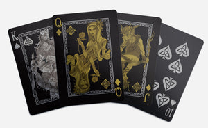 Creatures of The Fae Playing Cards Black, Gold & Silver Edition Gent Supply Co. 