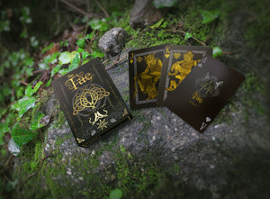 Creatures of The Fae Playing Cards Black, Gold & Silver Edition Gent Supply Co. 