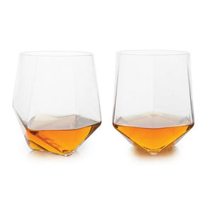 Crystal Cut Glasses (Set of 2) Gent Supply Co. 