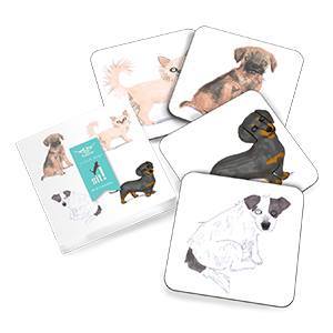 Dog Coaster Set - Set of 4 Gent Supply Co. 