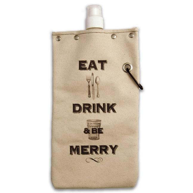 Eat Drink & Be Merry Wine Tote Gent Supply Co. 