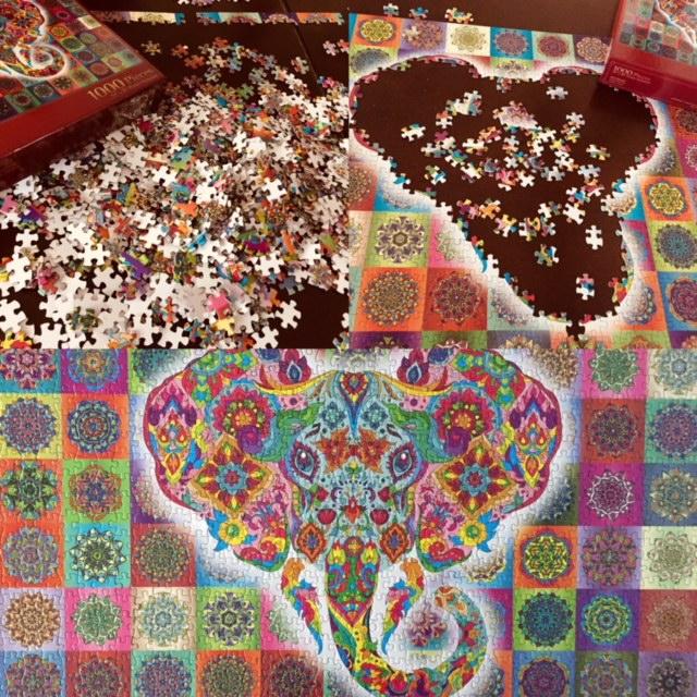 Elephant Mandala Jigsaw Puzzle - 1000 Pieces Gent Supply Co. 
