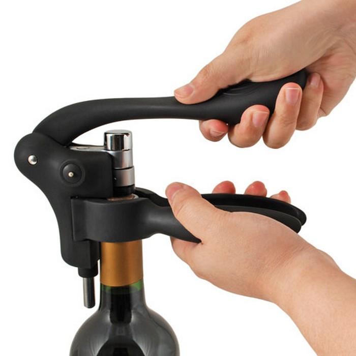 Ergonomic Lever Wine Bottle Opener