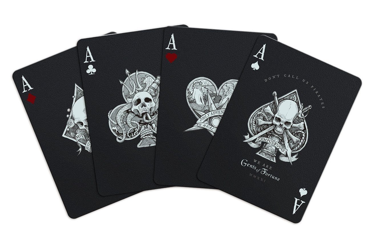 Gents of Fortune Playing Cards Black Flag Edition Gent Supply Co. 