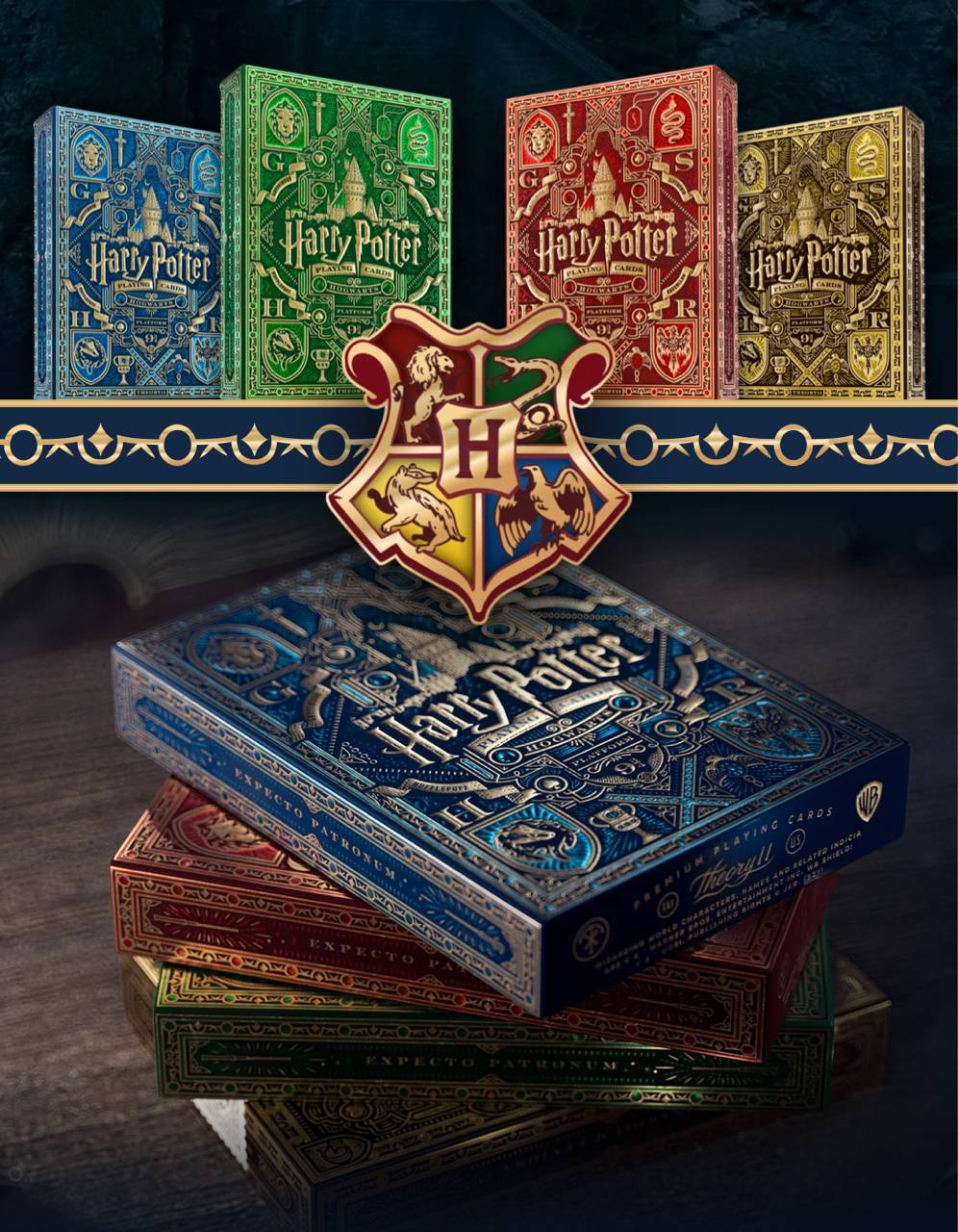 Harry Potter Green Slytherin Playing Cards - Gent Supply Co.