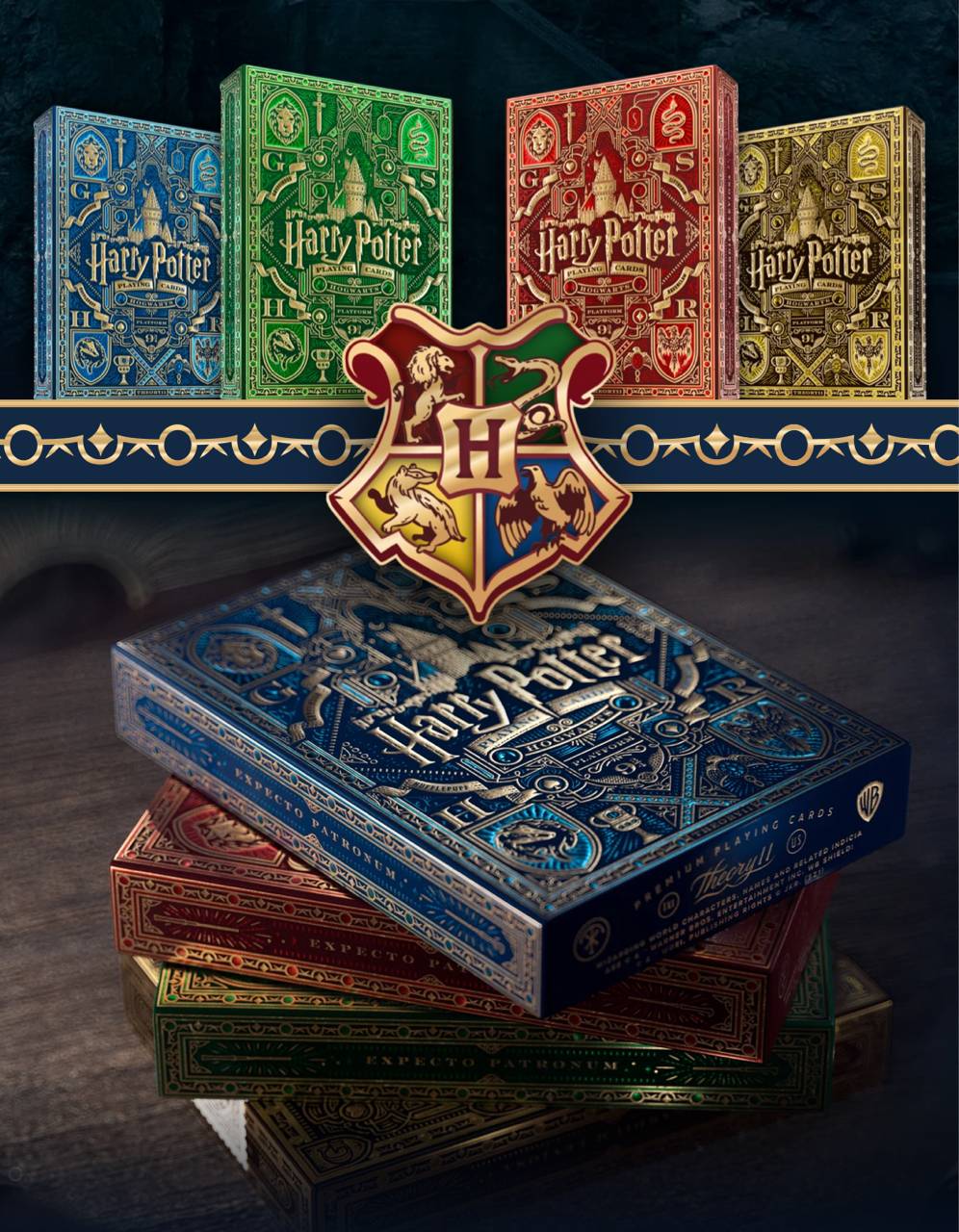 Harry Potter Yellow Hufflepuff Playing Cards - Gent Supply Co.