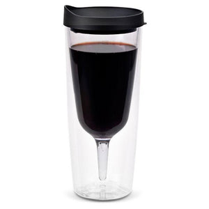 Large Wine Sippy Cup Vino2Go Business Black 