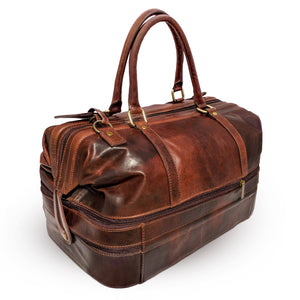 Leather Adventure Duffel with Shoe Compartment by Gent Supply Co. Gent Supply Co. 