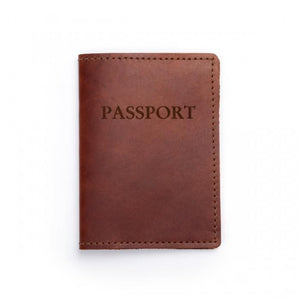 Leather Passport Cover Rustico 