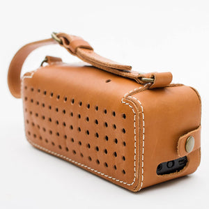 Leather Wrapped Bluetooth Wireless Speaker Henley Brands 