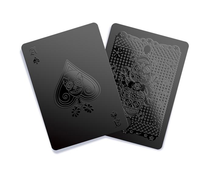 Monochromatic Black Playing Cards Gent Supply Co. 