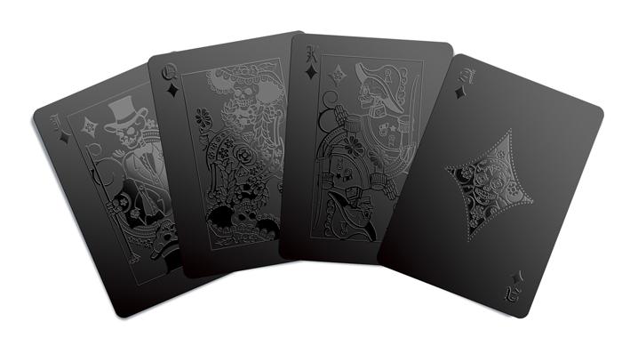 Monochromatic Black Playing Cards Gent Supply Co. 