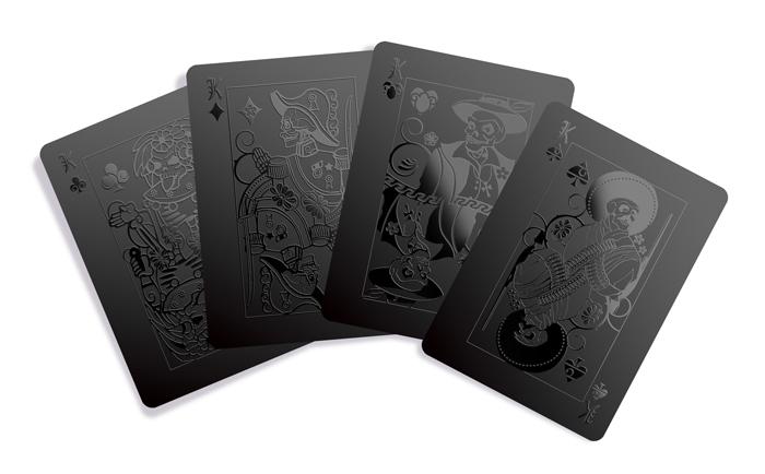 Monochromatic Black Playing Cards