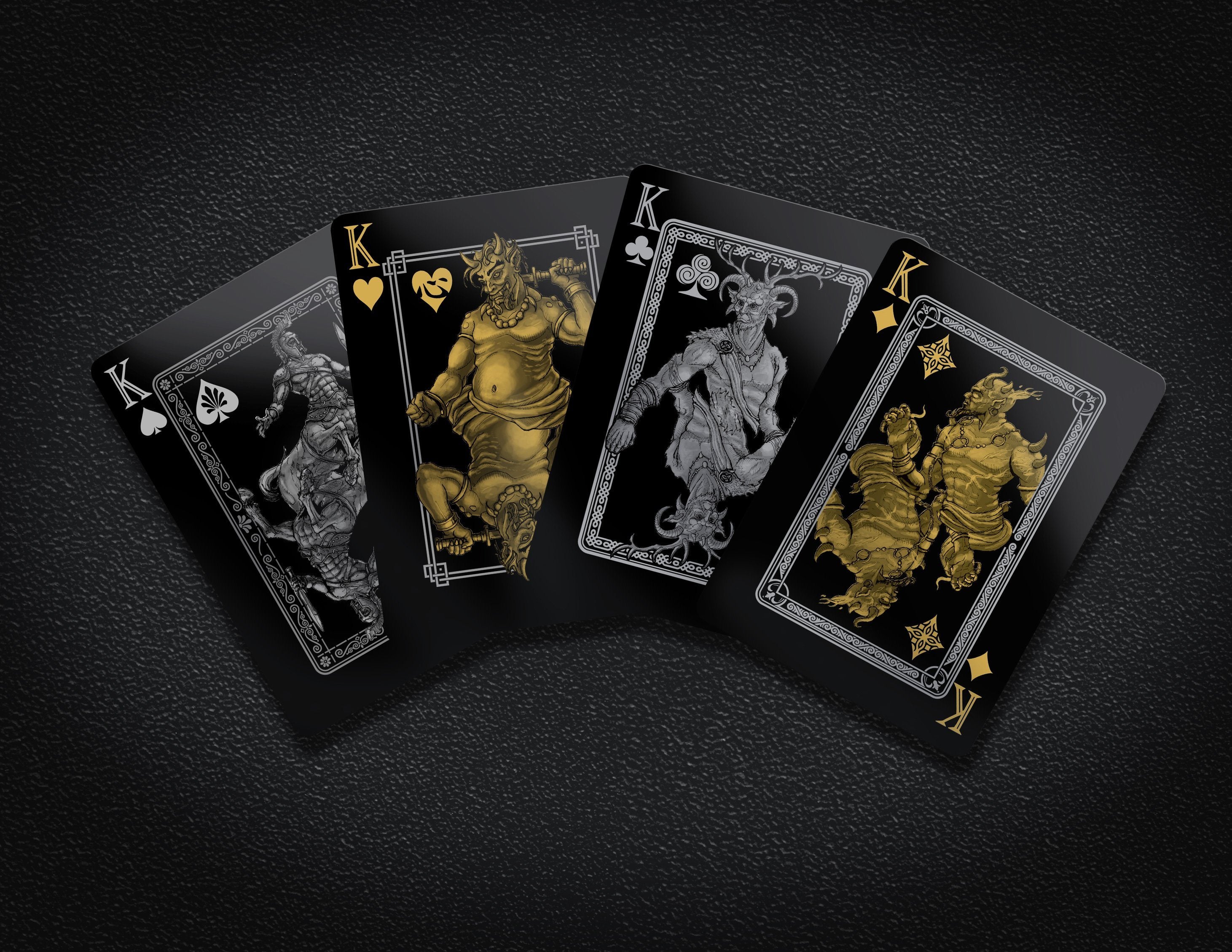 Monochromatic Black Playing Cards