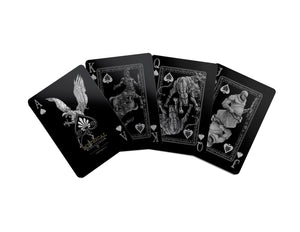 Mythical Creatures II Playing Cards - Black Silver & Gold Edition Gent Supply Co. 