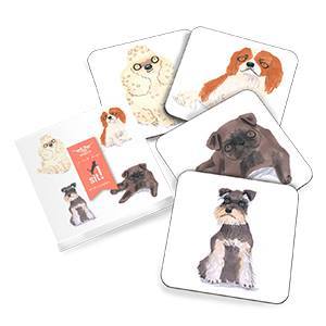 Pooch Coaster Set - Set of 4 Gent Supply Co. 