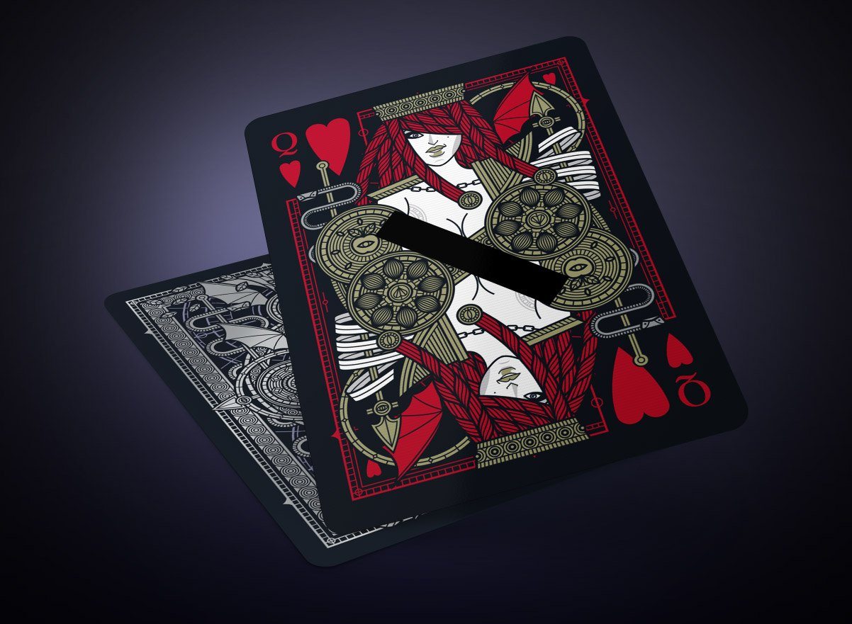 SINS Black Anima Playing Cards Gent Supply Co. 