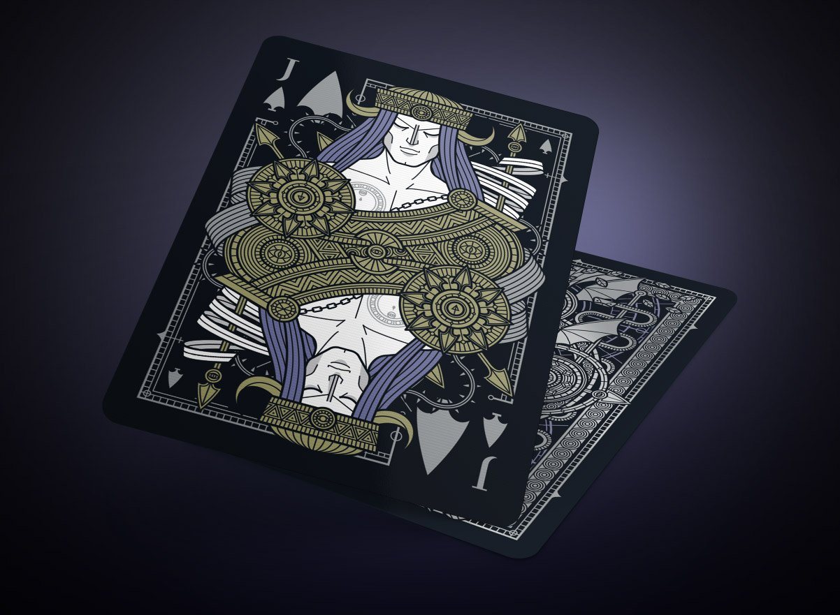 SINS Black Anima Playing Cards Gent Supply Co. 