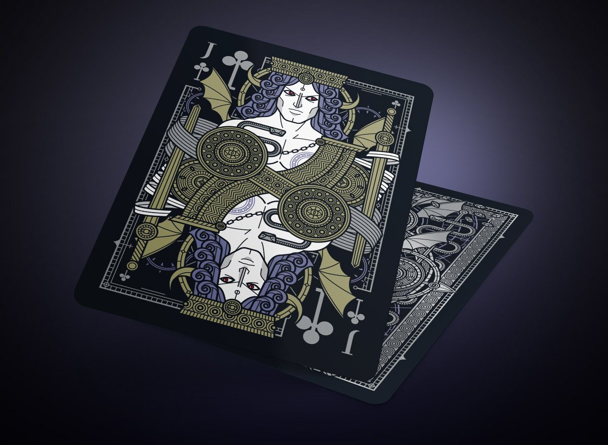 SINS Black Anima Playing Cards Gent Supply Co. 