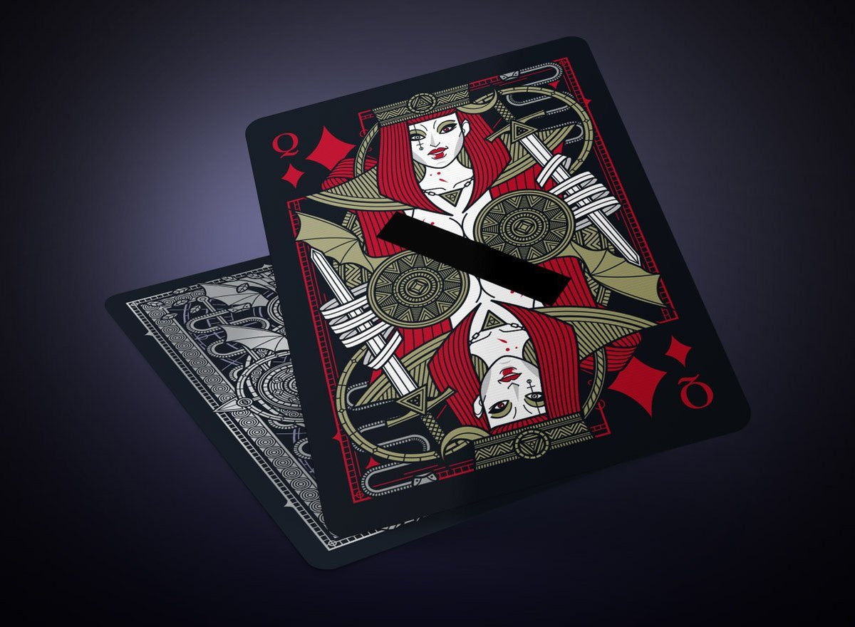 SINS Black Anima Playing Cards Gent Supply Co. 