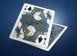 SINS Blue Mentis Playing Cards Gent Supply Co. 