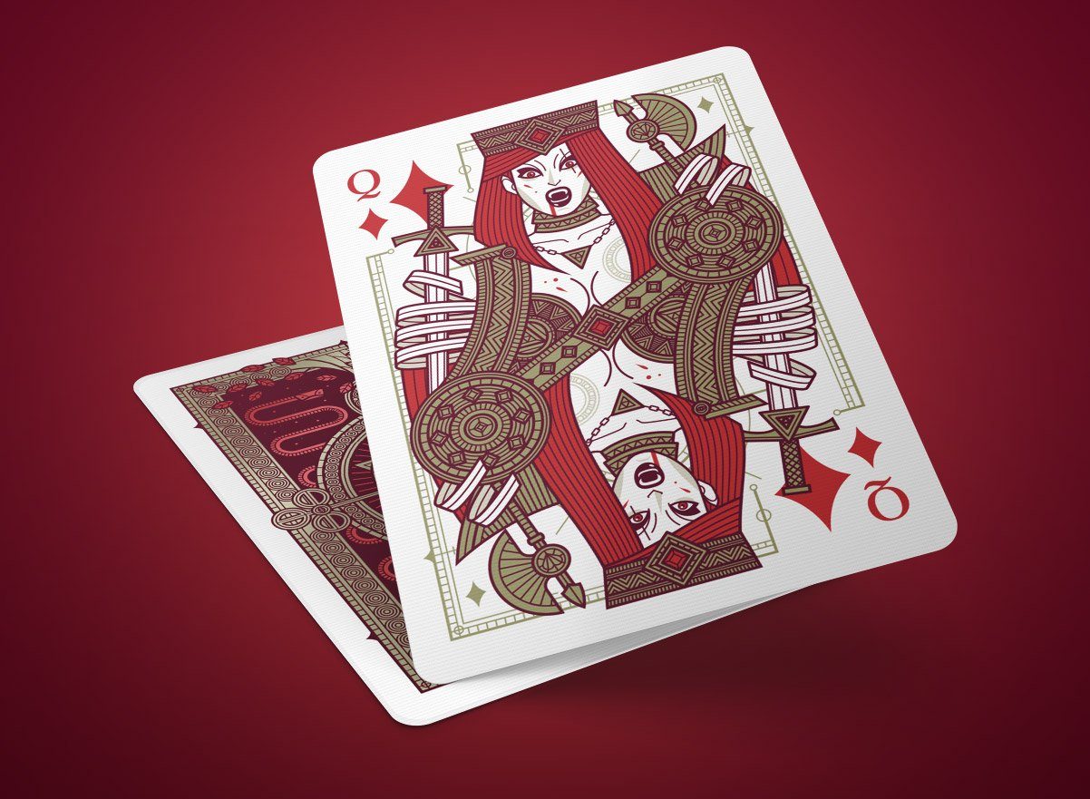 Sins Reborn Red Corpus Playing Cards Gent Supply Co. 