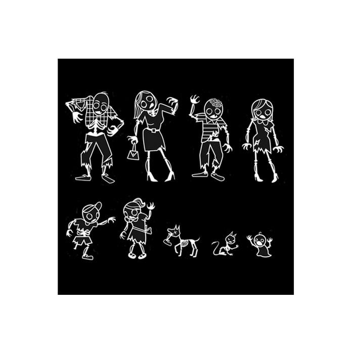 Zombie Stick Family Decals